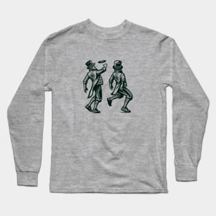 Leprechauns playing doubles Long Sleeve T-Shirt